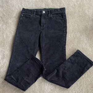 Crewcuts Charcoal Corduroy Pants with Lime Stitching